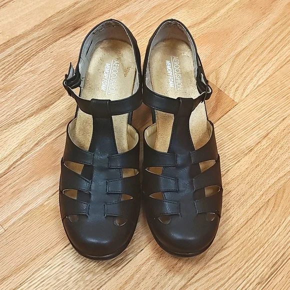 Aerocushion Black Mary Jane Dress shoes - Picture 3 of 8